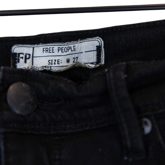 Free People Black Ankle Skinny Jeans Size 27 - Picture 2 of 5